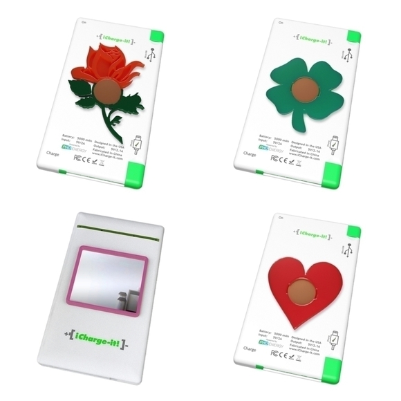 Power Bank With Clover Charm iPhone Android Cell Phone Tablet - Picture 15 of 17